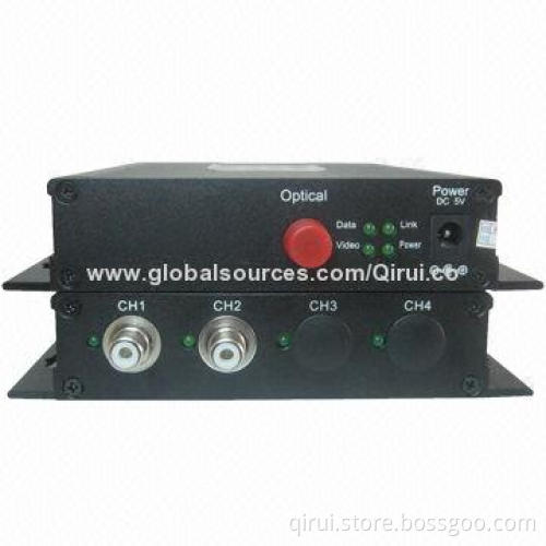 2CH Video 1CH Data 4CH Audio to SM FC 20km Video Data Fiber-optic Multiplexer